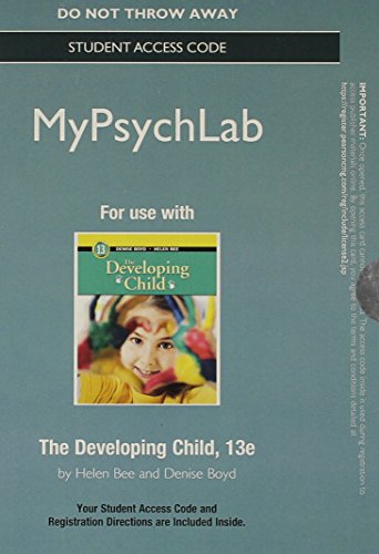 Stock image for NEW MyLab Psychology without Pearson eText -- Standalone Access Card -- for The Developing Child (13th Edition) for sale by Iridium_Books