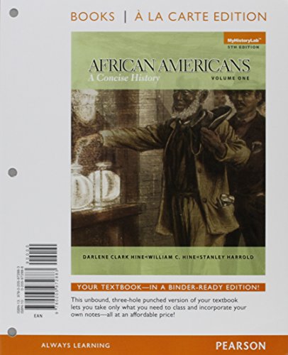 9780205988747: African Americans + New Myhistorylab With Etext Access Card: Books a La Carte Edition: 1