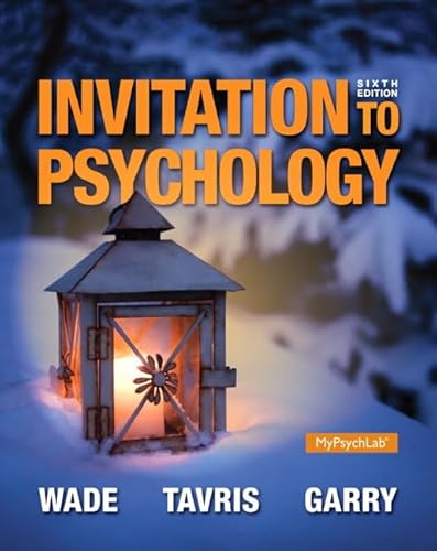 Beispielbild fr Invitation To Psychology 6Th Editon zum Verkauf von Pieuler Store