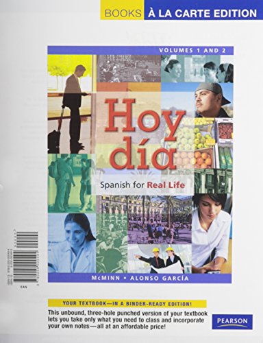 Stock image for Hoy da: Spanish for Real Life, Volumes 1 and 2, Books a la Carte Plus MyLab Spanish (multi semester access) -- Access Card Packge for sale by Iridium_Books