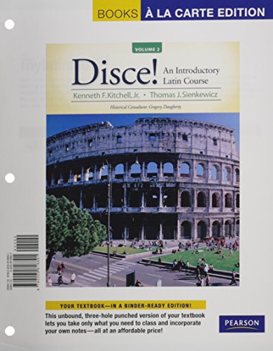 Stock image for Disce! An Introductory Latin Course, Volume II, Books a la Carte Plus MyLab Latin (one semester with eText -- Access Card Package for sale by Iridium_Books