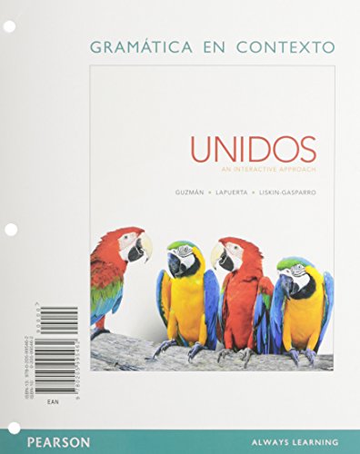 Imagen de archivo de Gramatica en contexto for Unidos: An Interactive Approach a la venta por Revaluation Books