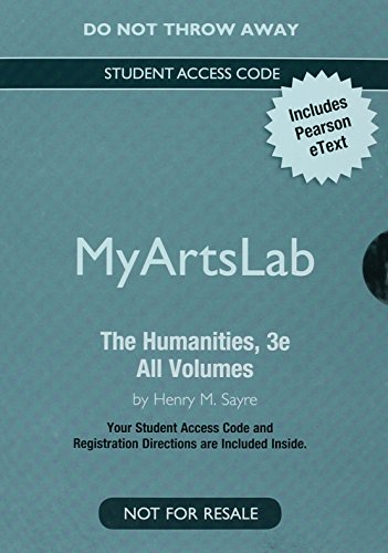 Imagen de archivo de NEW MyLab Arts with Pearson eText -- Valuepack Access Card -- for The Humanities: Culture, Continuity and Change, All Volumes a la venta por SecondSale