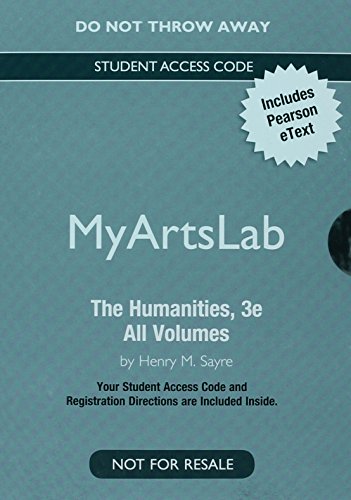 Stock image for NEW MyLab Arts with Pearson eText -- Valuepack Access Card -- for The Humanities: Culture, Continuity and Change, All Volumes for sale by SecondSale