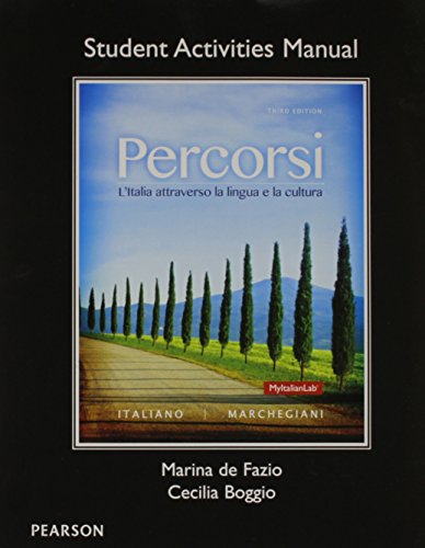 Stock image for Student Activities Manual for Percorsi: L'Italia Attraverso La Lingua E La Cultura for sale by BooksRun