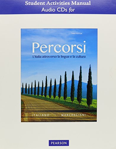 Stock image for SAM Audio CDs for Percorsi: L'Italia attraverso la lingua e la cultura for sale by Iridium_Books