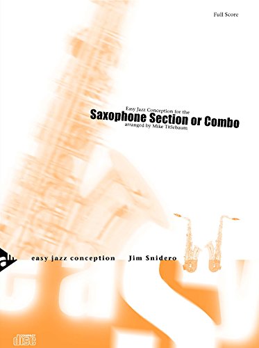 9780206304348: Easy Jazz Conception -- Saxophone Section or Combo (Conductor Score & Parts with CD)