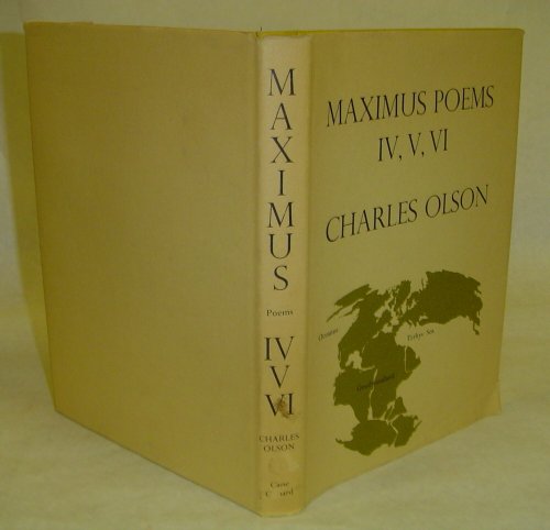 Imagen de archivo de Maximus Poems IV, V, VI a la venta por Better World Books