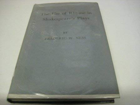 Stock image for The Use of Rhyme in Shakespeare's Plays, for sale by ThriftBooks-Atlanta