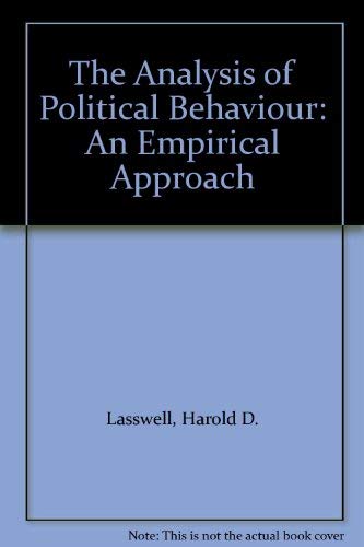 Beispielbild fr Analysis of Political Behavior : An Empirical Approach zum Verkauf von Better World Books
