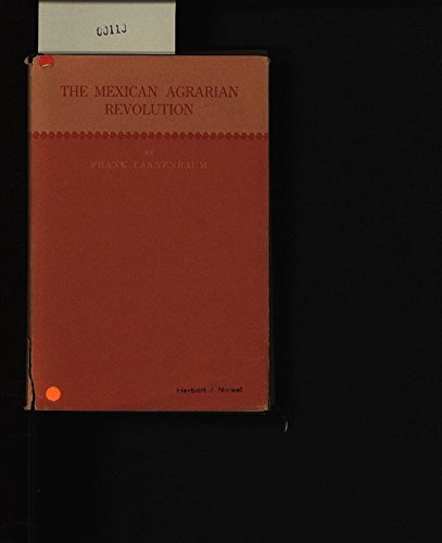 Beispielbild fr Mexican Agrarian Revolution zum Verkauf von Bulrushed Books