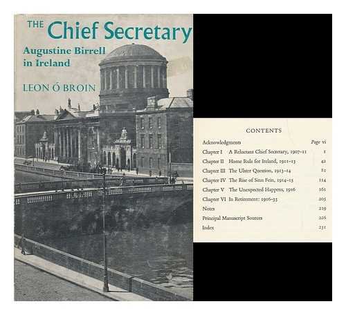 Beispielbild f�r The chief secretary: Augustine Birrell in Ireland zum Verkauf von Jay W. Nelson, Bookseller, IOBA