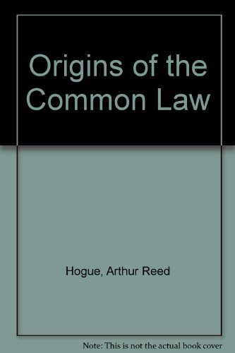 Stock image for The Origins of the Common Law for sale by Alphaville Books, Inc.