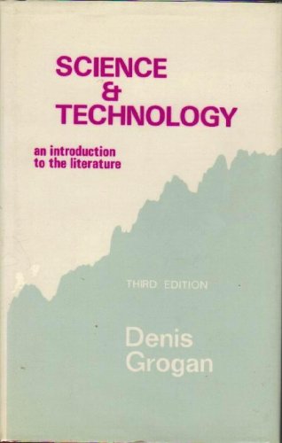 Imagen de archivo de Science and Technology. An Introduction to the Literature. Third (3rd) Edition. a la venta por Eryops Books