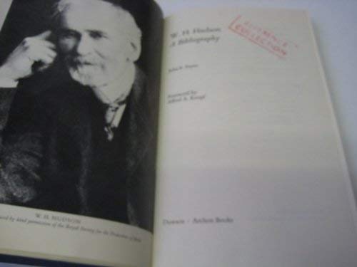 Stock image for W. H. Hudson: A bibliography for sale by A Squared Books (Don Dewhirst)