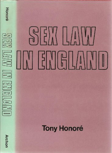 Imagen de archivo de Sex Law in England a la venta por Louisville Book Net