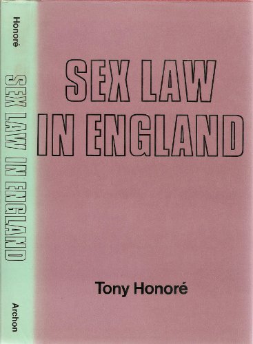 Stock image for Sex Law in England for sale by Louisville Book Net