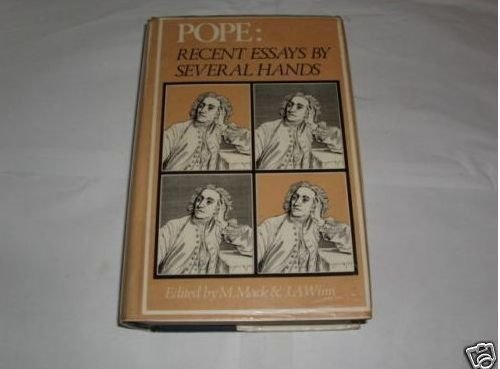 Beispielbild fr Pope, Recent Essays by Several Hands zum Verkauf von ThriftBooks-Atlanta