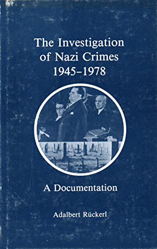 9780208018830: Investigation of Nazi Crimes, 1945-78: A Documentation