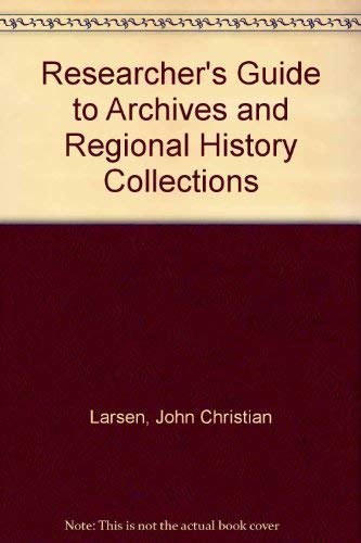 Stock image for Researcher's Guide to Archives and Regional History Sources for sale by Crossroad Books