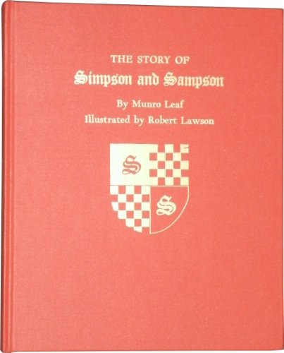 Imagen de archivo de The Story of Simpson and Sampson Leaf, Munro and Lawson, Robert a la venta por MI Re-Tale