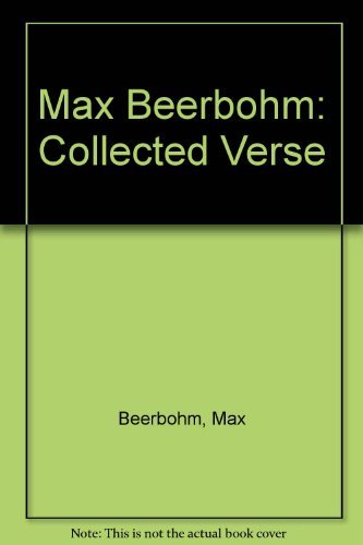 9780208023902: Max Beerbohm: Collected Verse
