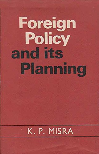 9780210223338: Foreign policy and its planning