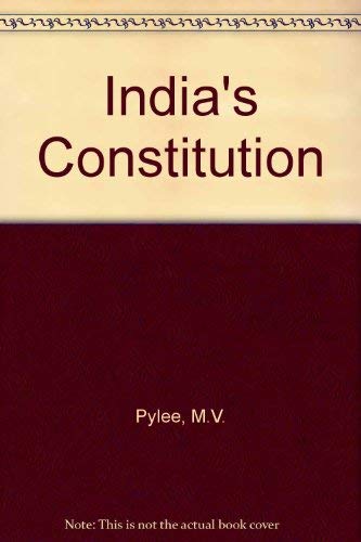 Stock image for India's Constitution for sale by Penn and Ink Used and Rare Books