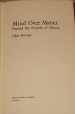 Stock image for Mind Over Matter: Beyond the Bounds of Nature for sale by Parrot Books