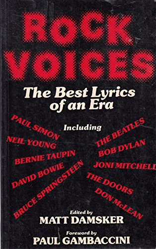 Beispielbild fr Rock Voices: The Best Lyrics of an Era zum Verkauf von WorldofBooks