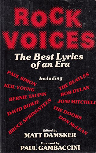 Imagen de archivo de Rock Voices: The Best Lyrics of an Era a la venta por WorldofBooks