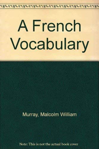 Beispielbild fr A French Vocabulary zum Verkauf von WorldofBooks