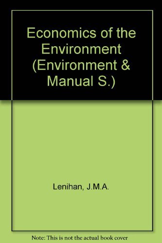 Imagen de archivo de Economics of the Environment Environment and man Volume 10) a la venta por Bernhard Kiewel Rare Books