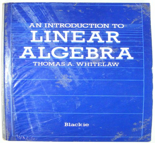 Stock image for An Introduction to Linear Algebra for sale by WorldofBooks