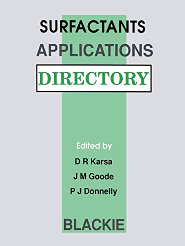 Imagen de archivo de Surfactants Applications Directory a la venta por Phatpocket Limited