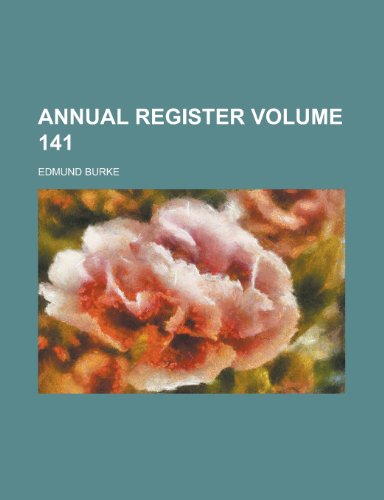 Annual Register (9780217175036) by Burke, Edmund III