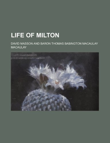 Life of Milton (9780217234757) by Masson, David