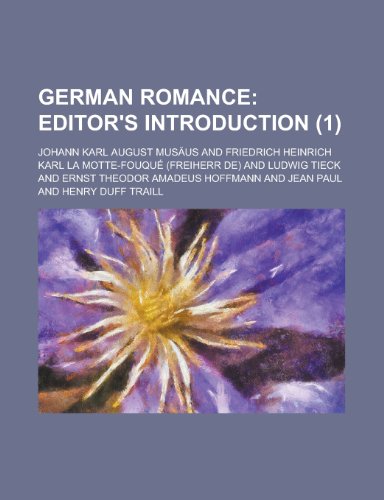 German Romance (1) (9780217255714) by Musaus, Johann Karl August