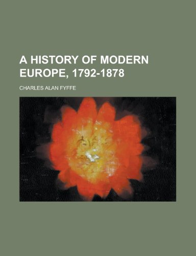 Imagen de archivo de A History of Modern Europe, 1792-1878 a la venta por medimops