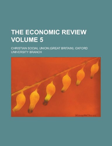 The Economic Review (V. 5) (9780217346498) by Carter, John