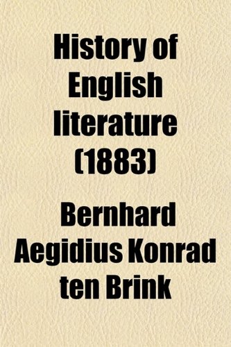 History of English Literature (Volume 1) (9780217488983) by Brandl, Alois