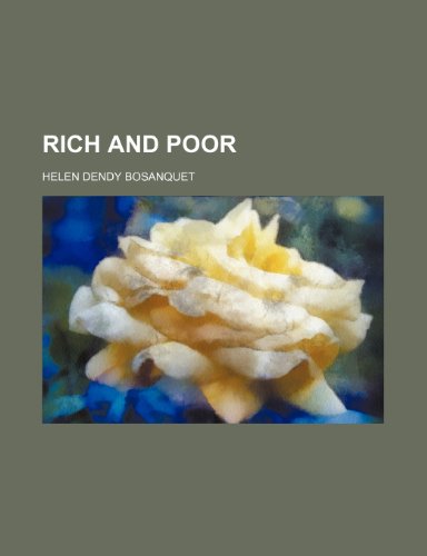 Beispielbild fr Rich and Poor zum Verkauf von Buchpark