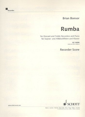 9780220104276: Rumba: 2 recorders (SA) and piano.