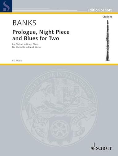 Imagen de archivo de Prologue, Night Piece and Blues for Two: clarinet in Bb and piano. a la venta por Goldstone Books