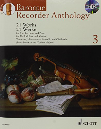 9780220132132: Baroque Recorder Anthology Volume 3 +CD (21 pices) --- Flte  bec Alto / Piano