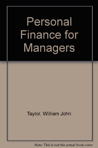Beispielbild fr Personal Finance for Managers zum Verkauf von Anybook.com