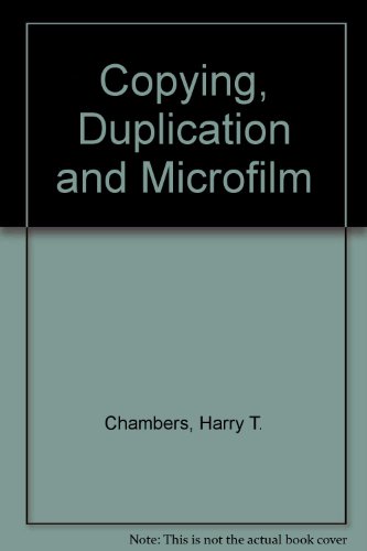 9780220668433: Copying, Duplication and Microfilm