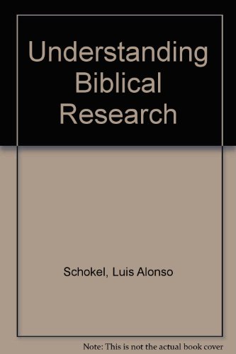 Imagen de archivo de Understanding Biblical Research a la venta por Anybook.com