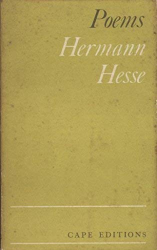 Poems Herman Hesse 9780224005555