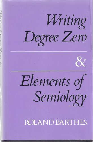 9780224022675: Writing Degree Zero